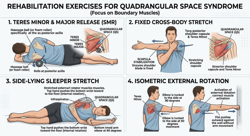 사변공(Quadrangular Space Syndrome) 재활 운동법