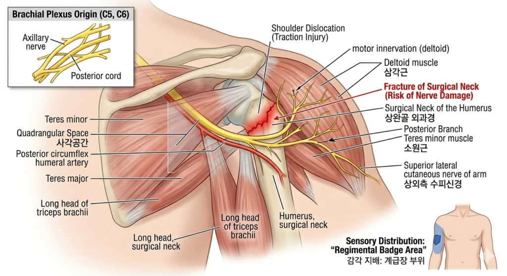 액와신경(Axillary nerve, 겨드랑신경)