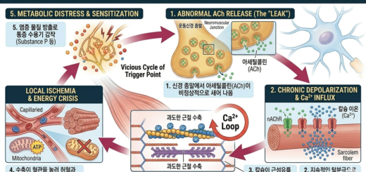 에너지 위기 가설 5단계 : 아세틸콜린-칼슘 농도-국소허혈-ATP고갈