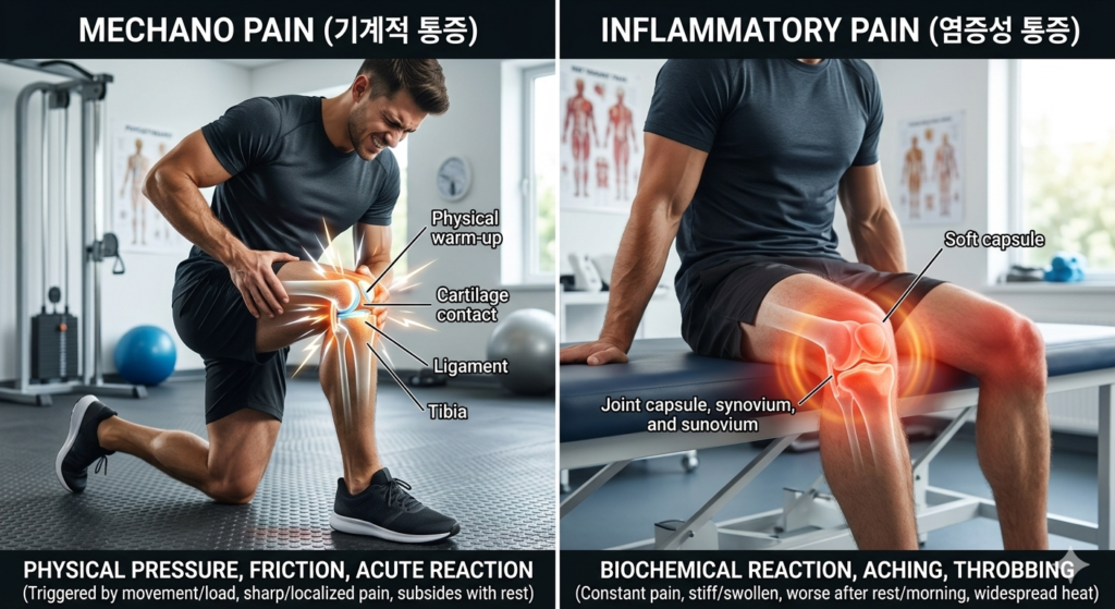 기계적 통증(Mechano Pain)과 염증성 통증(Inflammatory Pain)의 차이점 6가지 1 Mechano Pain_Inflammatory Pain