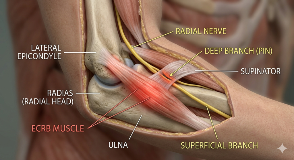팔꿈치 바깥쪽 통증 원인 3가지 : 요골신경(Radial Nerve) 1 팔꿈치 바깥쪽 통증과 요골신경
